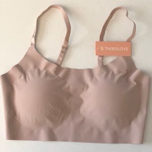 NWT- ThirdLove adjustable strap wireless bra, size M (38C)